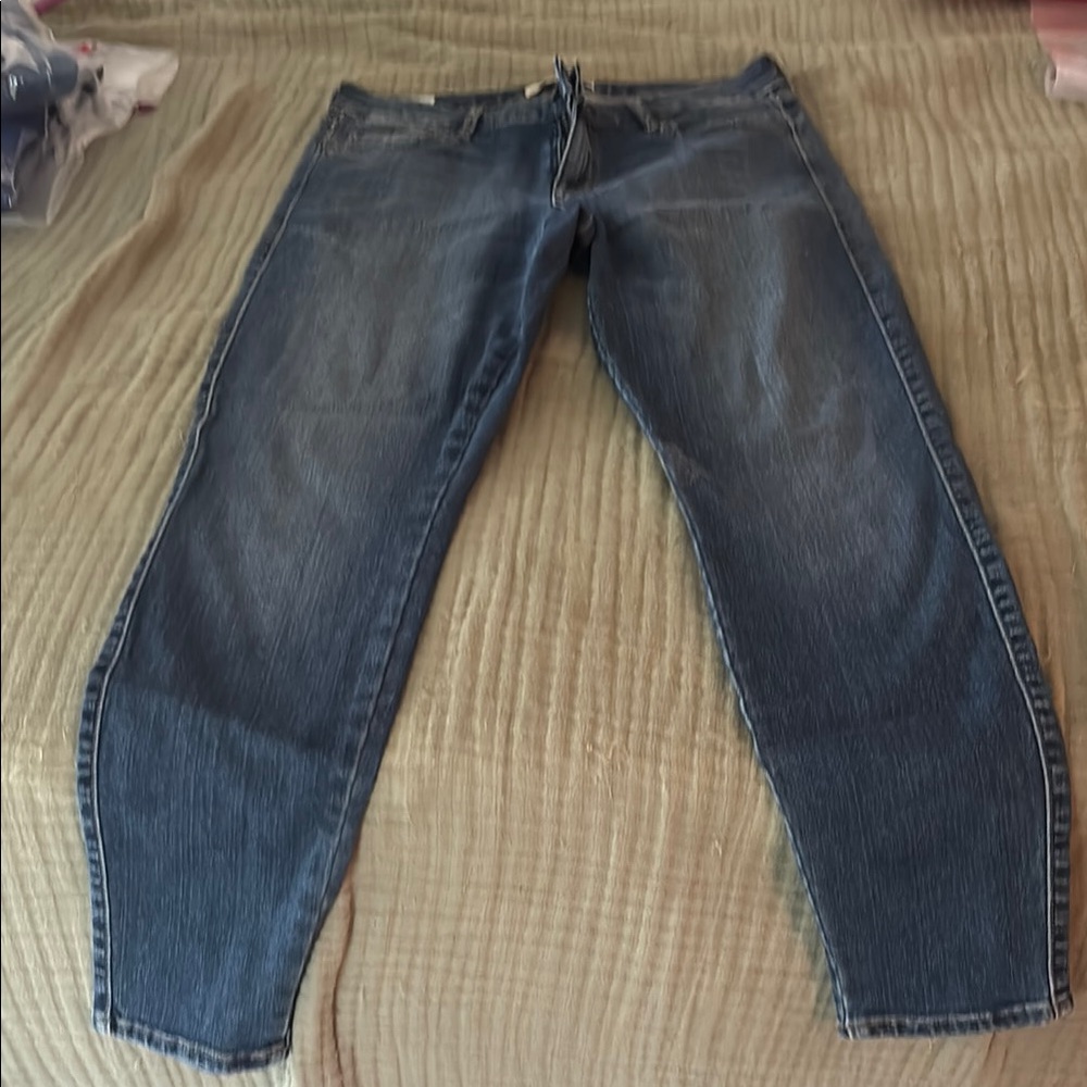 Cookie Johnson Blue Skinny Jeans with Subtle Fading